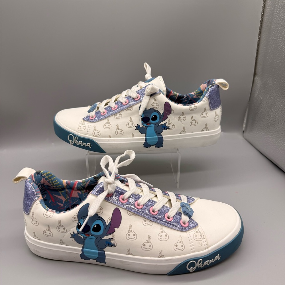 Disney Stitch Women's Low Top Lace Up Sneaker